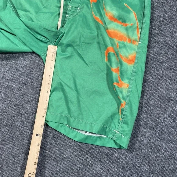 Vintage Polo Ralph Lauren Board Shorts Mens Medium Spellout Graffiti Baggy Fit - Picture 7 of 9